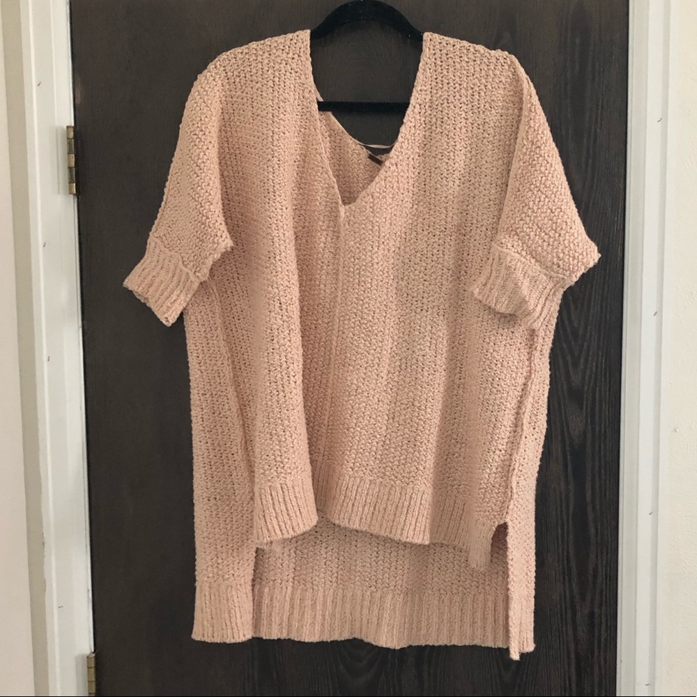 Free people three quarter high low sweater